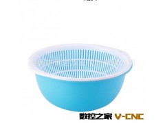 水果篮模具制造 蔬菜篮子洗菜洗米篮 厨房日用品塑料模价格实惠图2
