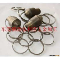 厂家定制 力 钢令/射咀头/射咀身/打料活塞锌合金压铸机配件加工