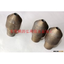 [东莞压铸机配件] 品牌锌合金热室机 射咀头 射嘴头 力劲88T喷头
