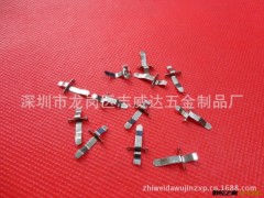 冲压件加工 五金弹片 锅仔片 五金电池扣 电池片 弹片 导电电池片图2