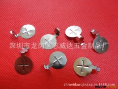 五金冲压件 电池五金弹片 正负极接触片 不锈钢冲压件图3