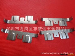 塑胶冲压件加工 五金弹片 不锈钢弹簧片 铁片 固定件 弹片图3