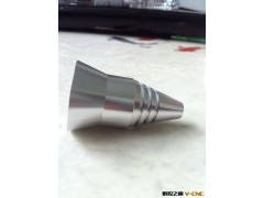 数控车床加工件 灯饰配件 LED铝合金外壳 散热器图2