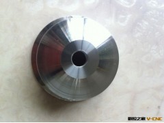 CNC数控车床对外加工灯饰配件 LED铝合金外壳 散热器图2