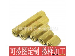 供应M3铜螺母/非标六角螺母/电子五金配件自动车床加工图3
