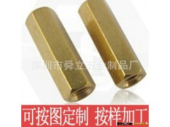 供应M3铜螺母/非标六角螺母/电子五金配件自动车床加工图2