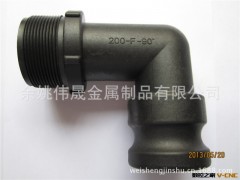 批发90度外丝塑料弯管接头 耐酸碱化工管道接头 G螺纹90度弯管图2