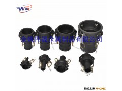 余姚伟晟长年现货批发耐酸碱PP塑料快速接头  C型 1/2＂-4＂图2
