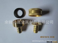 余姚加工厂供应优质1/2〃花园管铜接头 塑料软管铜接头 铜管接头图3