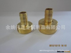 余姚加工厂供应优质1/2〃花园管铜接头 塑料软管铜接头 铜管接头图2