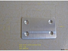 60*37.6*1.2mm拉丝不锈钢冲孔片图2