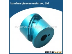 cnc数控加工铝制品,cnc车加工,昆山非标零件加工,蓝色阳极图2