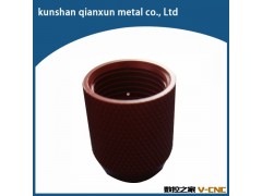 CNC 车削加工件 铝合金加工 红色黑色阳极图2