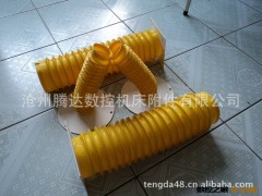 厂家直销丝杠防护罩 PVC法兰精美钢丝丝杠护罩图3