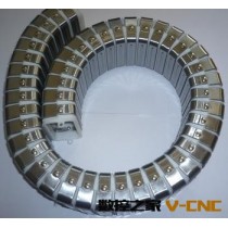 厂家直销JR-2型矩形金属软管拖链.40*80金属拖链.环保塑料拖链