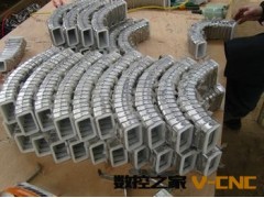 厂家直销JR-2型矩形金属软管拖链.40*80金属拖链.环保塑料拖链图3