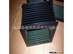 制造风琴式机床导轨防护罩,不锈钢板防护罩、耐高温防护罩图2