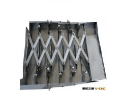 成都盐庆数控机床附件厂直销 规格齐全 钢板伸缩式钢板防护罩图3