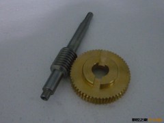 【大量供应】数控车床附件 电动刀架配件铜蜗轮 蜗杆图3