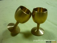 供应黄铜酒杯 餐饮用品五金加工 小五金配件图2