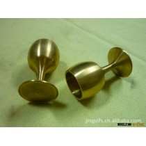 供应黄铜酒杯 餐饮用品五金加工 小五金配件