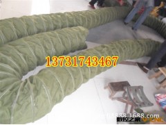 供应福建通风帆布软连接，外包钢丝绿色帆布软连接图2