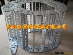 框架式钢制拖链，桥型钢制拖链，钢链护线护油管拖链坦克链图3