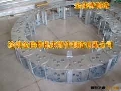 框架式钢制拖链，桥型钢制拖链，钢链护线护油管拖链坦克链图2