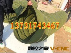 高温帆布伸缩风筒，耐磨帆布风筒图2
