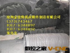 帆布通风软连接，耐温200度帆布伸缩筒图3