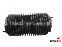 【厂家直销】圆筒式橡胶丝杠防护罩 小机床拉链式伸缩丝杆保护套图2