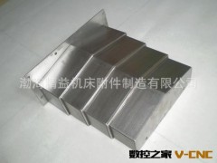 厂家定做数控机床钢板防护罩 车床钢板导轨机床外防护罩图2