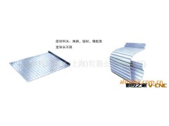 定做机床导轨防护裙帘 铝型材防护帘 铝帘图3