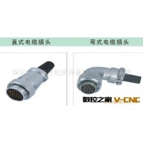 批发供应机床附件电缆连接器系列（直式，弯式电缆插头）