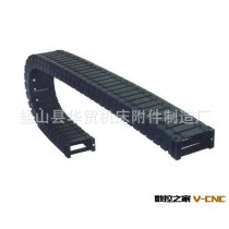 注塑玻璃纤维增强尼龙穿线工程塑料拖链 18*25B半封闭塑料拖链