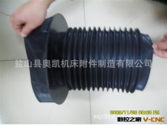 三防布伸缩防尘套，丝杠防尘套，圆筒式钢带防尘套图2