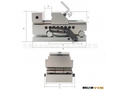 快动正弦工具万力 正弦平口钳 QKJ斜度万力图2