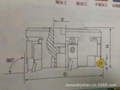 江苏科耐德  低价销售  FM90°铝合金平面铣刀头图2