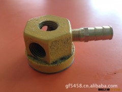磁性油管油座,冷却管磁座,火花机喷油座,1孔2孔3孔图2