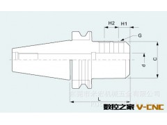 侧固式刀柄BT40—SLA10—75台湾数控刀柄图2