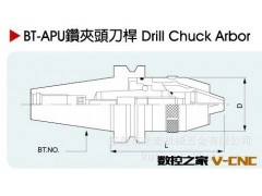 台湾原装SCT，bt刀柄，钻夹头刀柄BT30-APU08-80图2
