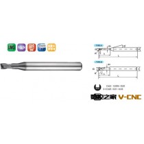 2刃深沟加工用钨钢圆鼻刀AAE-XLRB2