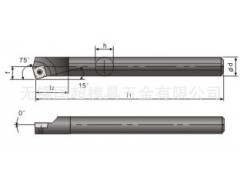 台湾进口数控刀具SSKCR/L75°内径车刀杆图2