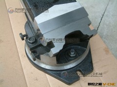 【铣床可倾虎钳】台湾铣床可倾平口钳_4寸双向角固式虎钳图2