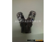 厂价供应快速接头 万能双向接头 优质直通双插快用不锈钢接头图2