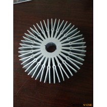 爆款外径200mm太阳花大功率led铝合金照明散热器批发厂家