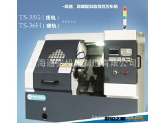 高精密斜床身线轨数控车床，数控仪表车床，整体床身数控车床图2