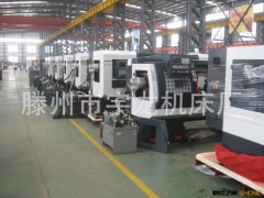 大型数控斜床身数控车床、通过CE认证.可选配自动排销系统。图2