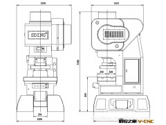 盛鼎高速冲床，龙门高速冲床30/45T，端子弹片专用冲床图2