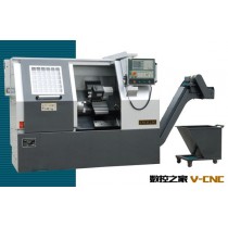CNC6136 40°线轨斜床身数控车床 震环数控机床